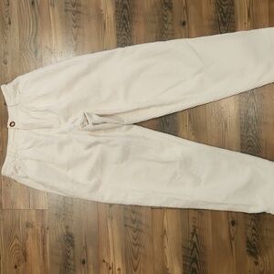 Free People Pleated Front Wide Corduroy Ankle Preppy Boho Academia Boho 2 Small